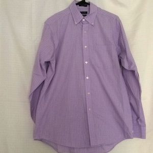 Purple and White Button Up